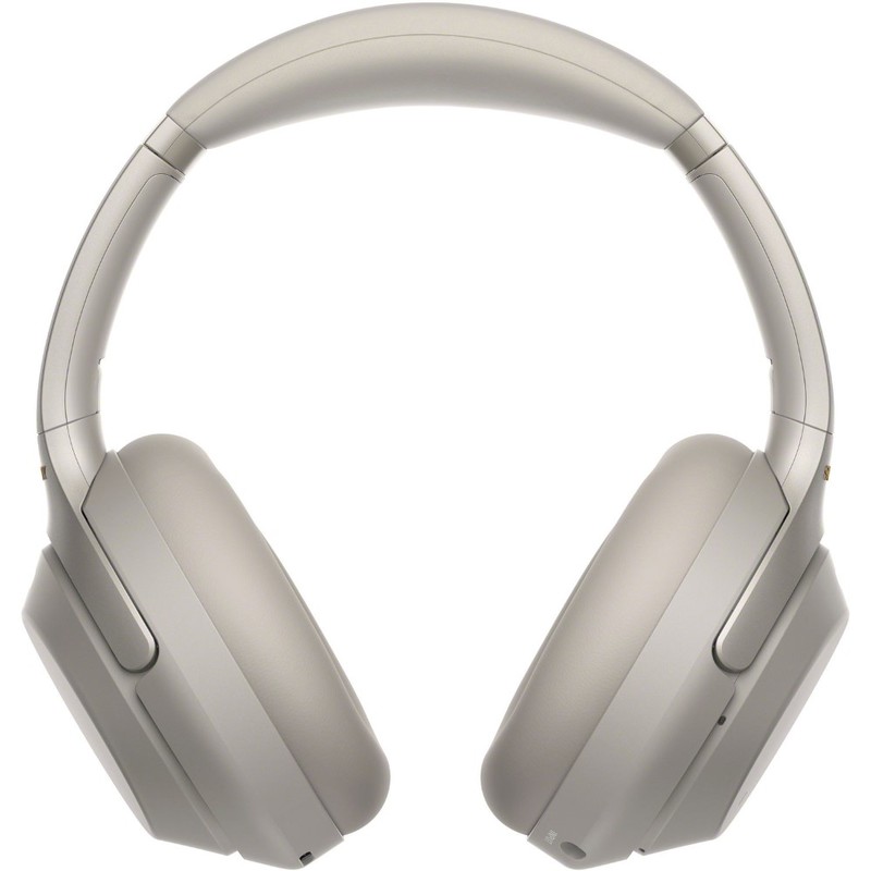 سماعات الرأس Wh-1000Xm3 اللا سلكية بتقنية إلغاء التشويش من سوني، باللون الفضي