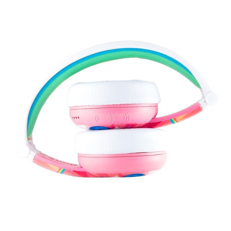 Buddyphones Wave Bluetooth Headphones Waterproof Unicorn Pink