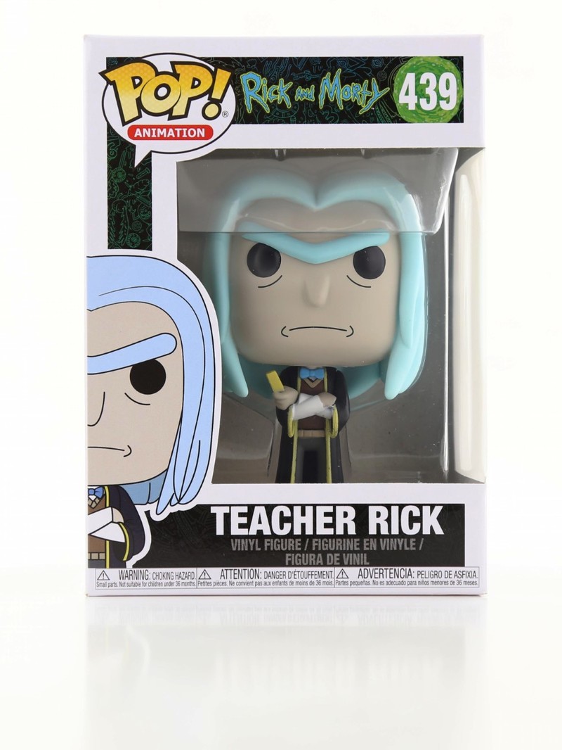 مجسم من بوب على شكل شخصية الأستاذ ريك من مسلسل الرسوم المتحركة ريك ومورتي