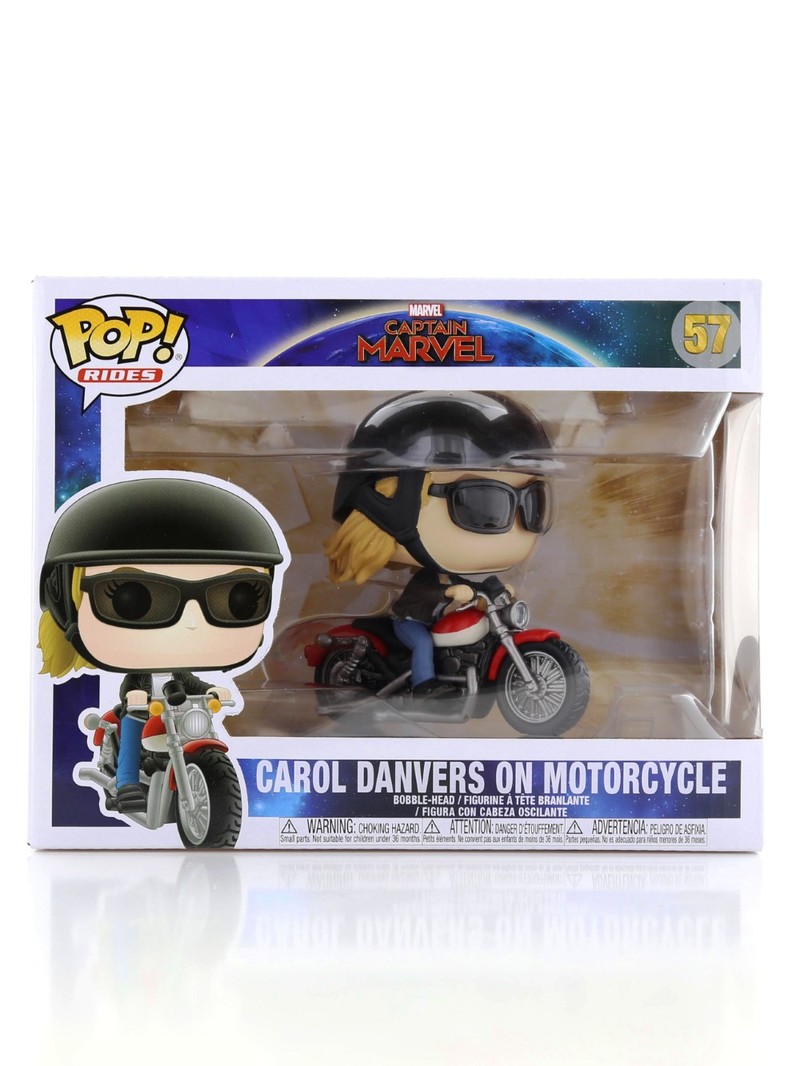 Funko Pop Ride Marvel cm Carol Danvers On Motorcycle