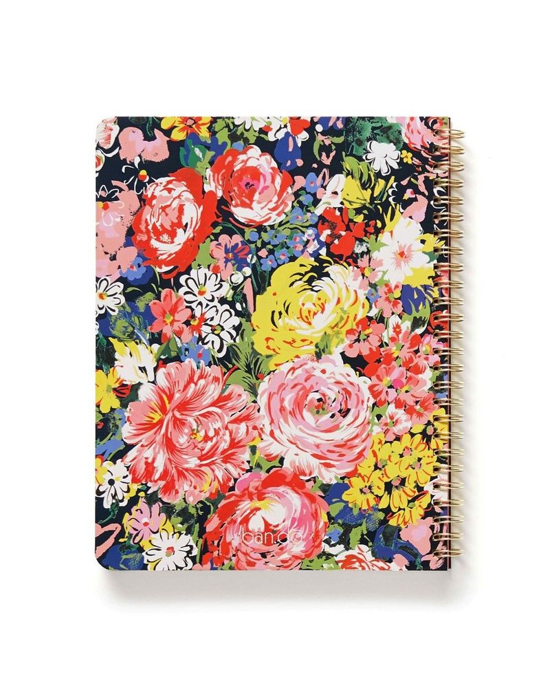 دفتر ملاحظات راف درافت صغير عليه صور لزهور