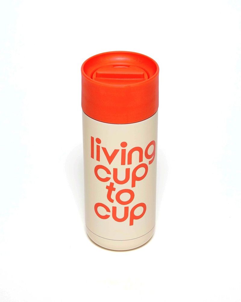 كوب حراري ستانلس ستيل بعبارة Living Cup To Cup من Ban.do
