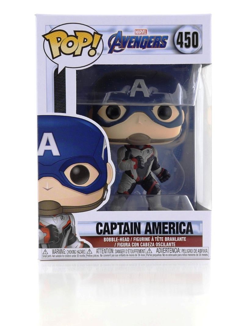 Funko Pop Avengers End Game Captain America Team Suit Vinyl Figure