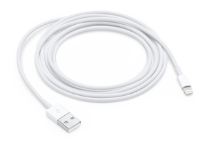 Apple Lightning - USB Mobile Phone Cable USB A White 2 M