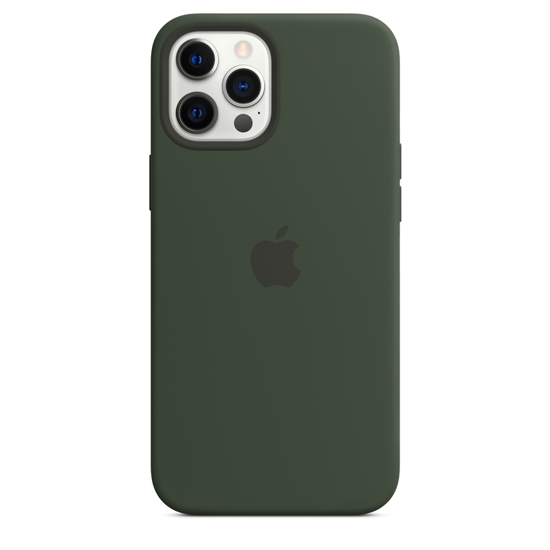 Apple iPhone 12 Pro Max Silicone Case with MagSafe Cypress Green