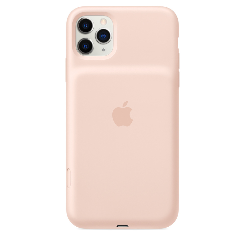 Apple iPhone 11 Pro Max Smart Battery Case with Wireless Charging Pink Sand