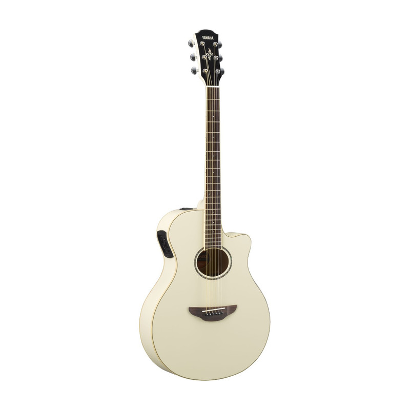 Yamaha Apx600 Electric-Acoustic Guitar Vintage White