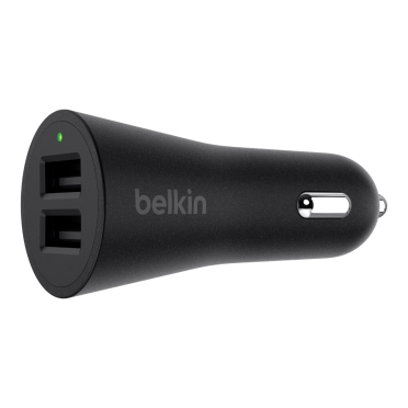 Belkin Dual USB 4.8A Car Charger with 1.8M Lightning Cable Black