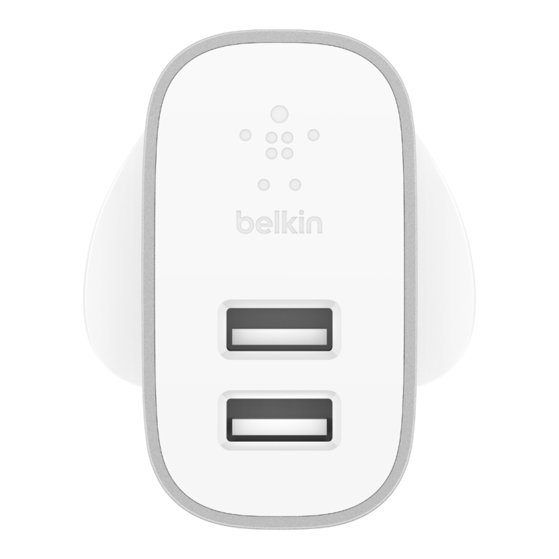 Belkin F7U049Myslv Mobile Device Charger Indoor Silver,White