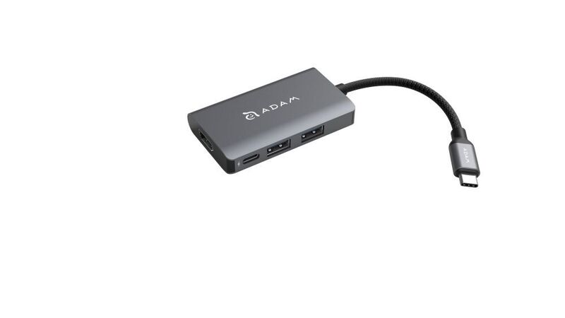 Adam Elements Casa Hub A01M 4-In-1 Grey USB 3.1 Type-C & HDMI
