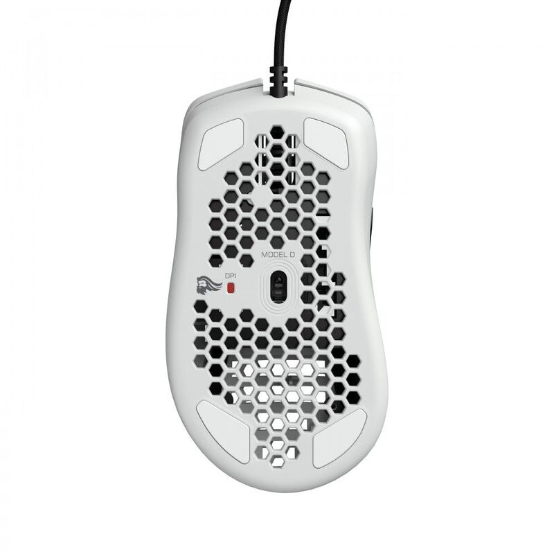Glorious Model D Gaming Mouse Optical Pixart Pmw 3360 12000 Dpi Wired Matte White