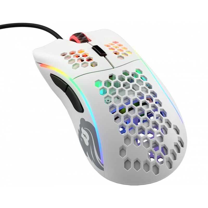 Glorious Model D Gaming Mouse Optical Pixart Pmw 3360 12000 Dpi Wired Matte White