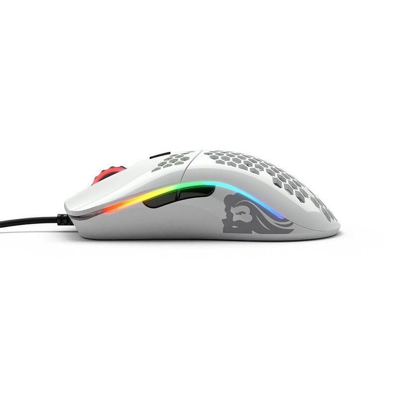 Glorious Model O Gaming Mouse Optical Pixart Pmw 3360 12000 Dpi Wired Glossy White