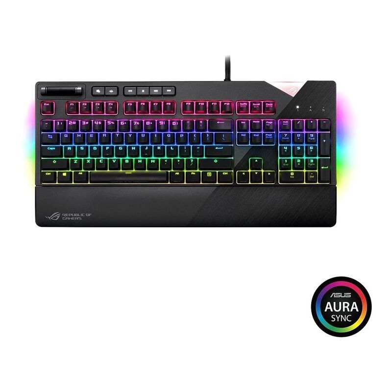 ASUS Gaming Keyboard Rog Strix Flare Cherry Mx Mechanical Keyboard Mx Brown Black