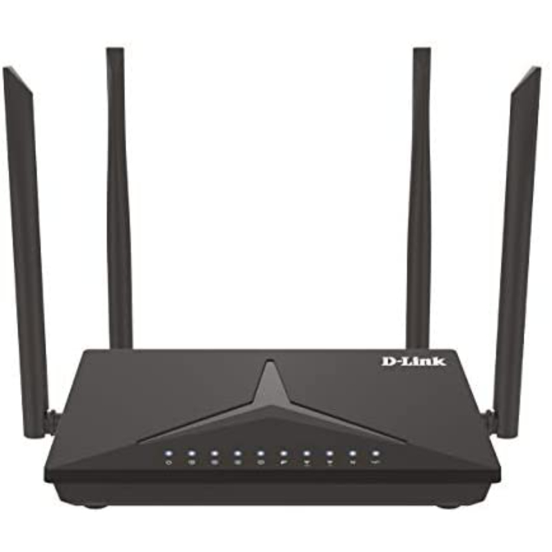 D-Link Wireless Ac 1200 Dual Band Router Gigabit Ports Black