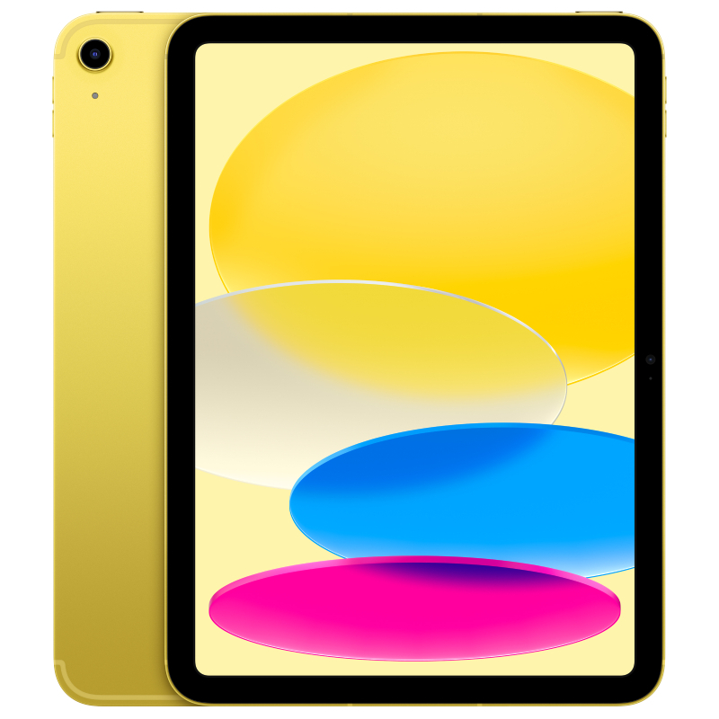ابل ايباد 10.9 بوصة الاصدار 10 واي فاي + خلوي 64 جيجابايت أصفر
