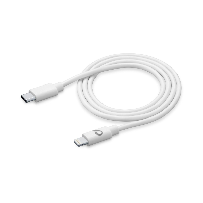 Cellularline Usb-C To Lightning Cable 1M White