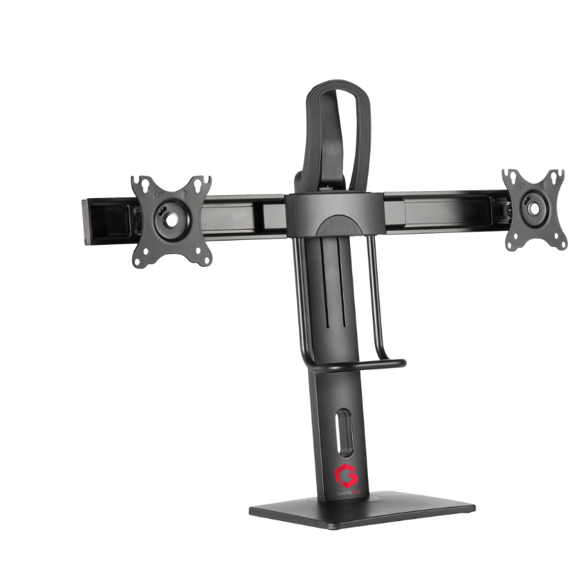 Gameon Go-2052 Easy To Adjust Vertical Lift Dual Screens Monitor Arm Stand Andmount For Gaming And Office Use 17" - 27"