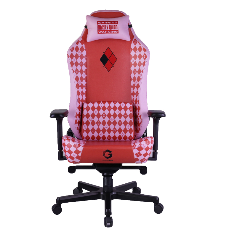Gameon Licensed Gaming Chair With Adjustable 4D Armrest & Metal Base Harley Quinn