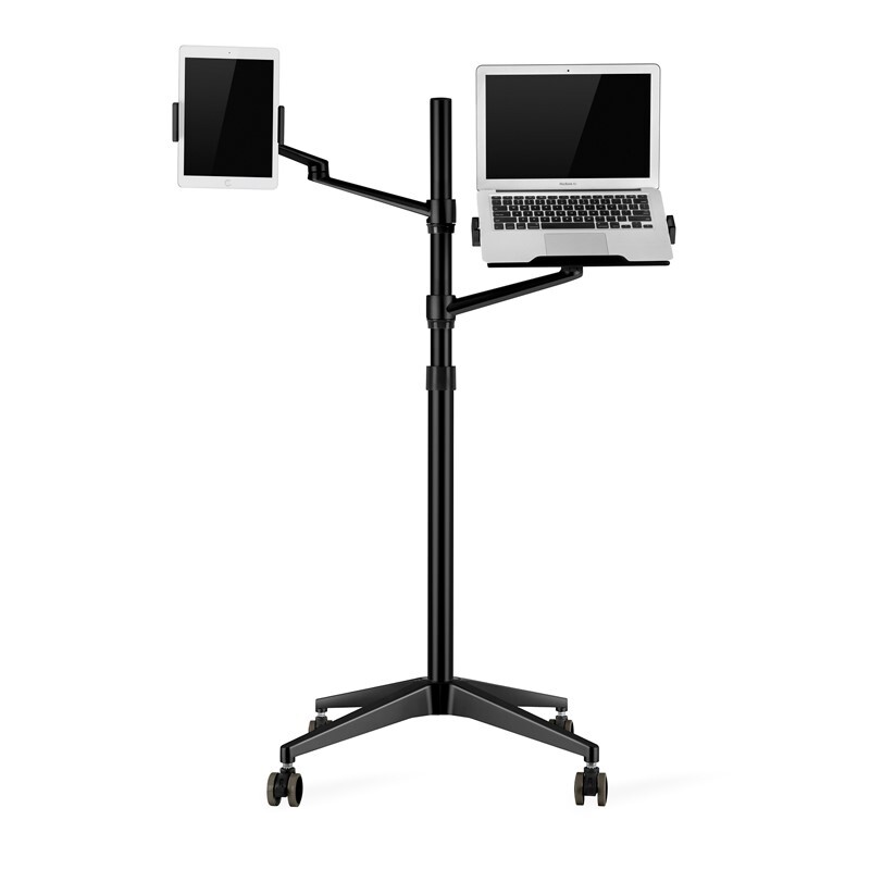 Upergo Rolling Stand Tablet Mobile & Laptop 3 In1