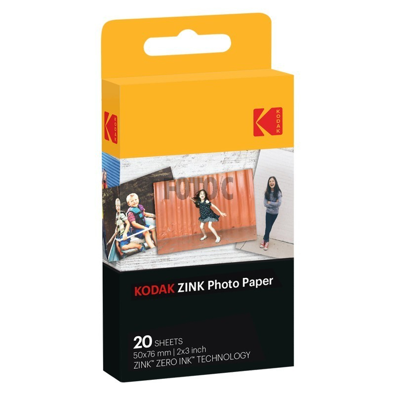 Kodak Zink Photo Paper 50X76Mm 20 Sheets
