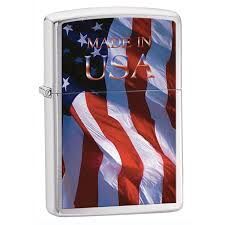 Zippo Lighter 24797 200 Made In Usa Flag