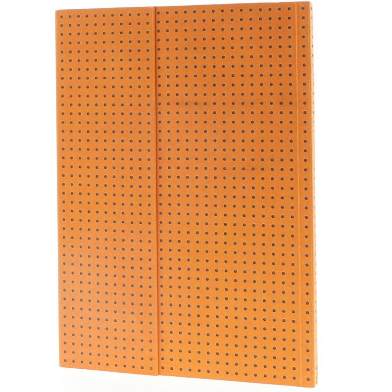 بابرو سيركولو اللون برتقالي على الرماديA5 مخطط