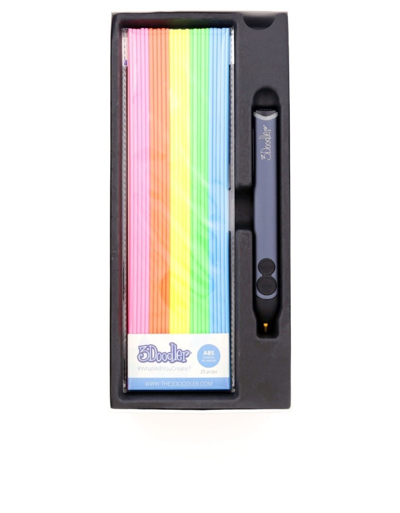 3Doodler Pen Create-Smokey Blue +2 Plastic Packs and Uk Plug