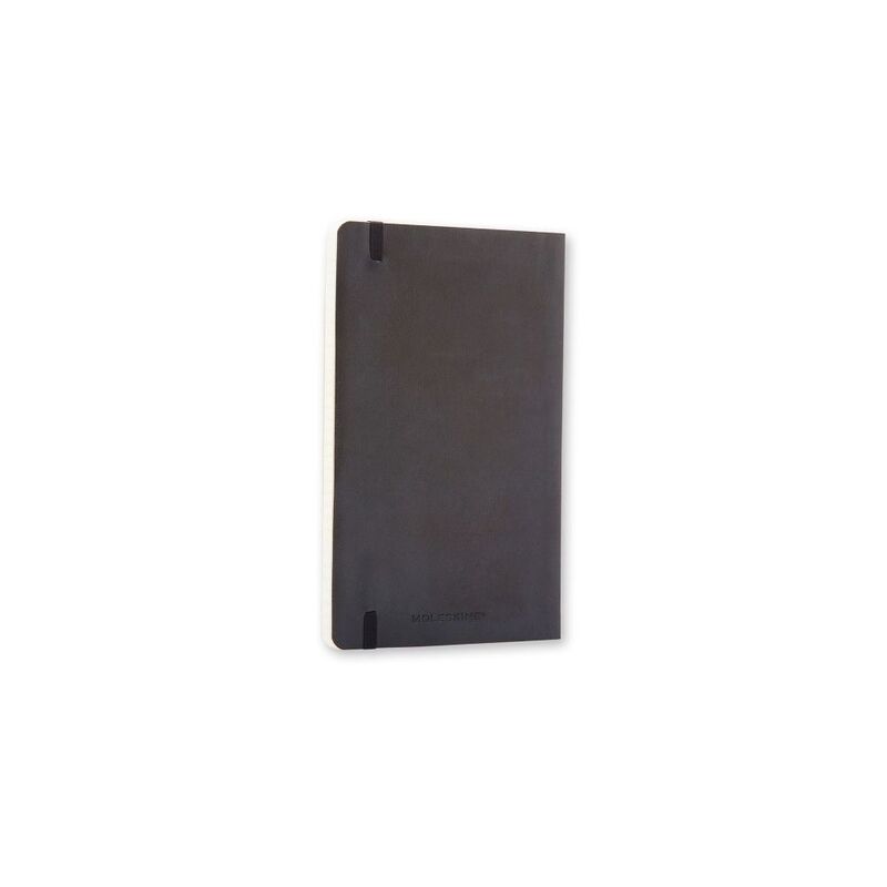 دفتر كبير مسطر أسود غلاف مرن من موليسكن