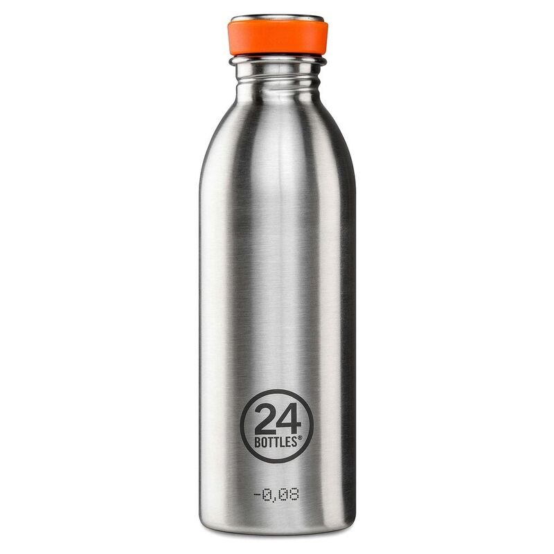 24 Bottles قارورة مياه ستانليس ستيل بجدار واحد غير معزولة بتقنية تفريغ الهواء مصنوعة من الفولاذ المقاوم للصدأ ستيل
