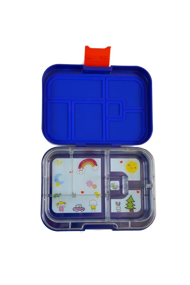 Tinywheel 6 Compartment Blue Lunch Box