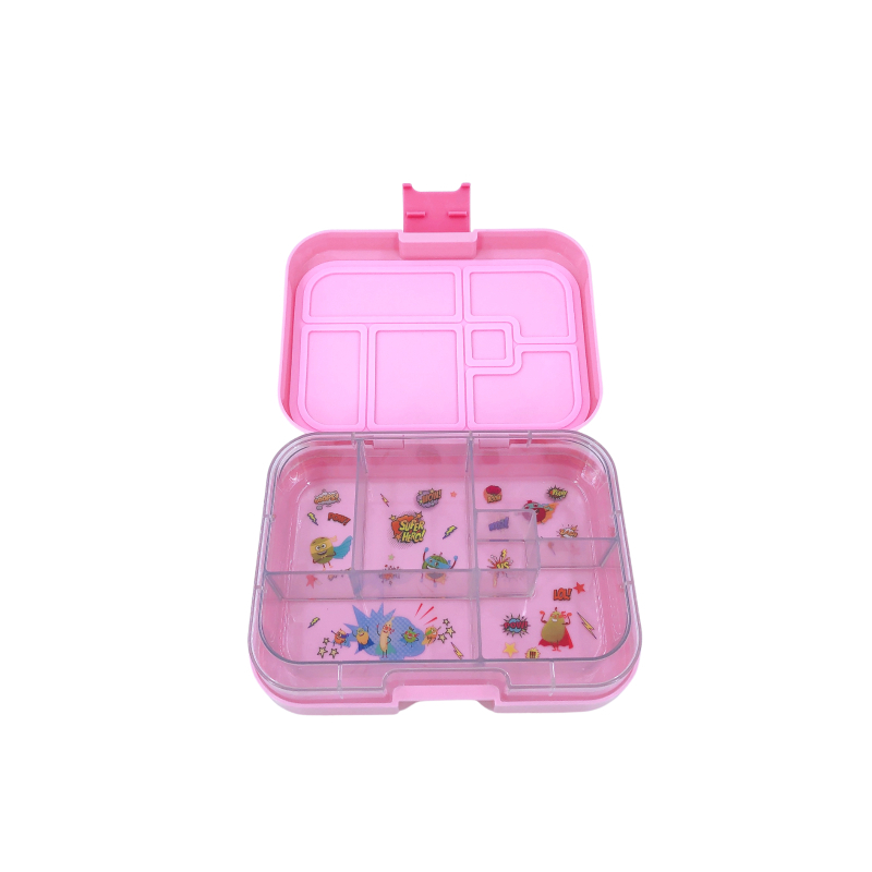Tinywheel 6 Compartment Pink Lunch Box