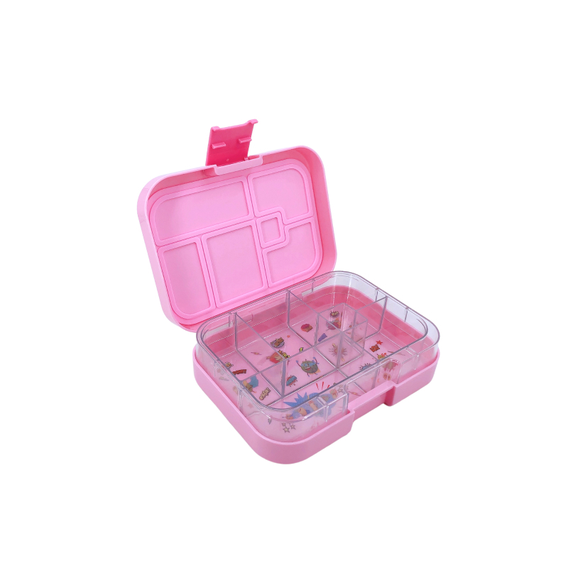 Tinywheel 6 Compartment Pink Lunch Box