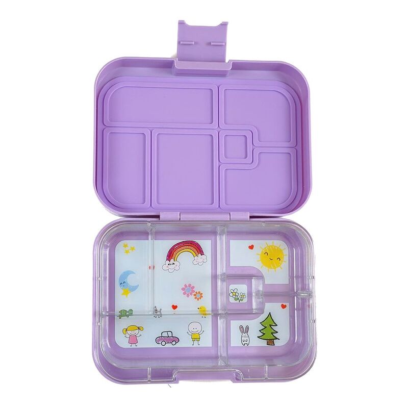 Tinywheel 6 Compartment Purple Lunch Box