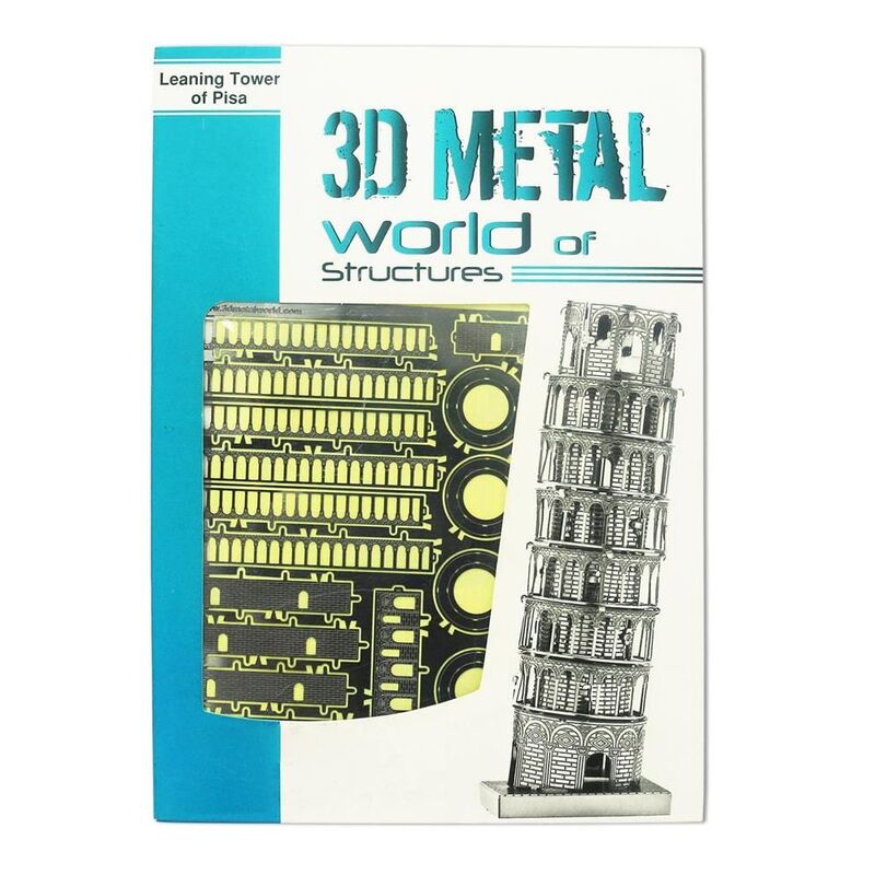 نموذج معدني ثلاثي الأبعاد لبرج بيزا المائل