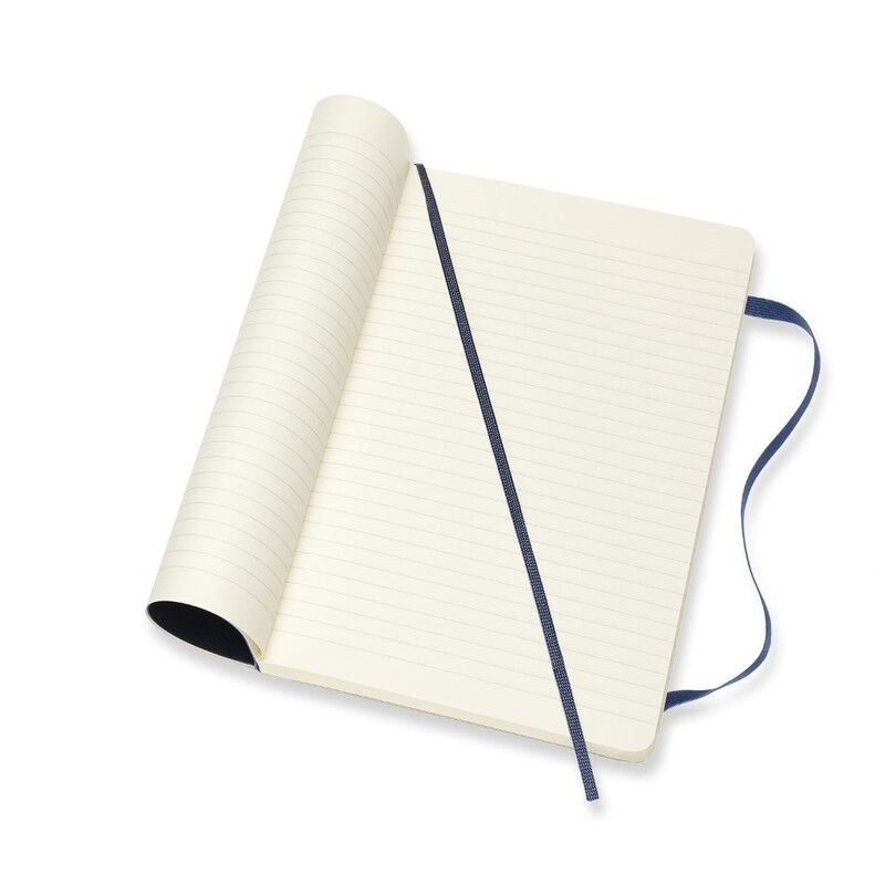 Moleskine Notebook Large RuLED Sapphireblue Soft Qp616B20