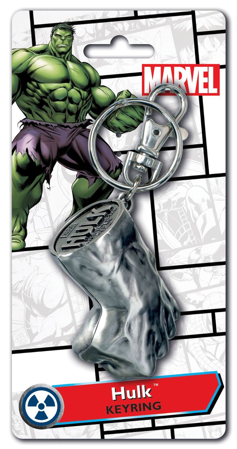 Hulk Fist Pewter Key Ring