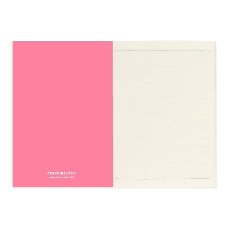 Go Stationery Colourblock Candy/Cerise Pink Duo A6 Set of 2 Notebooks