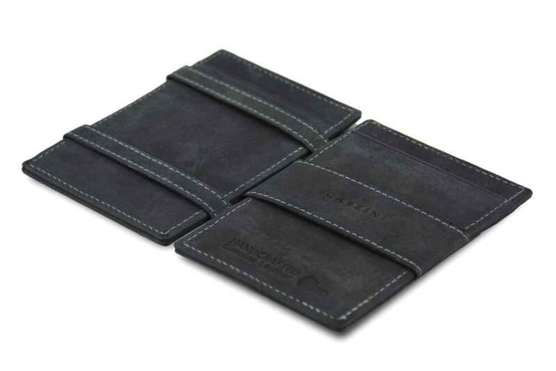 Garzini Essenziale Magic Wallet with Rfid Window Vintage Carbon Black Wallet