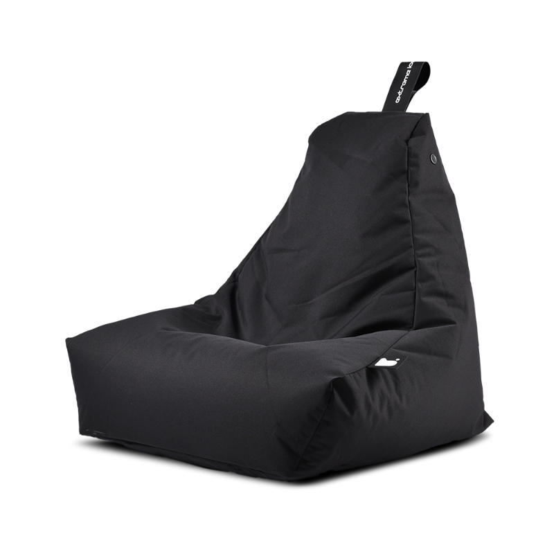 Extreme Lounging Mini Bean Bag Black Outdoor (Small)