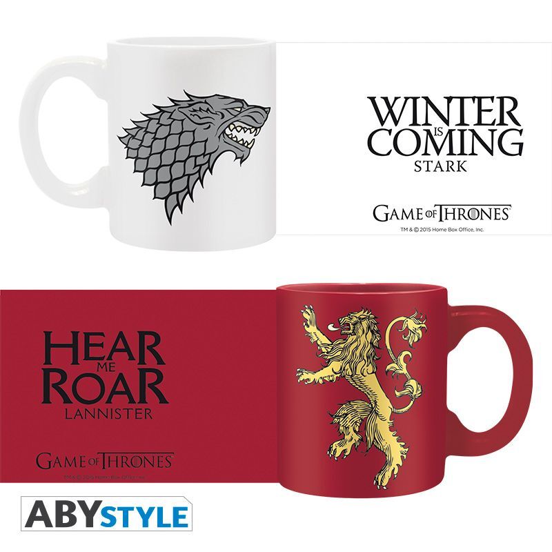 Game of Thrones Espresso Mugs 100 ml Stark & Lannister (Set of 2)
