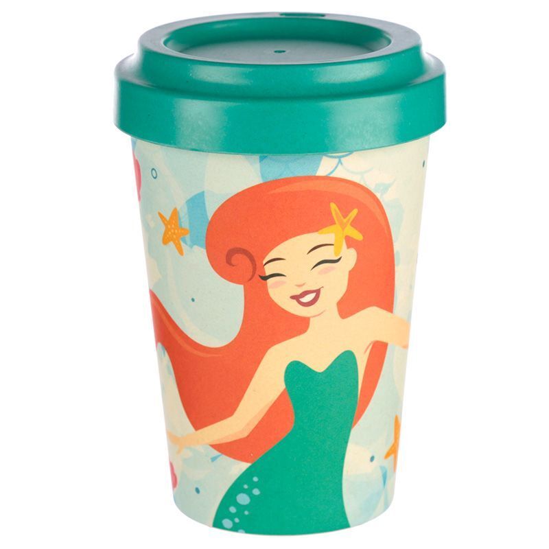 Bambootique Eco Friendly Mermaid Designtravel Cup Mug