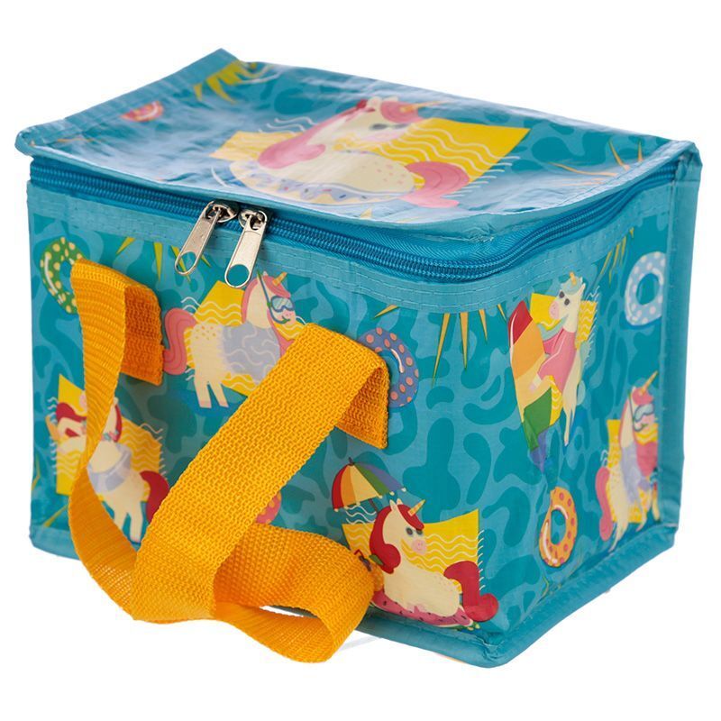 حقيبة صندوق غداء بتصميم يونيكورن استوائي