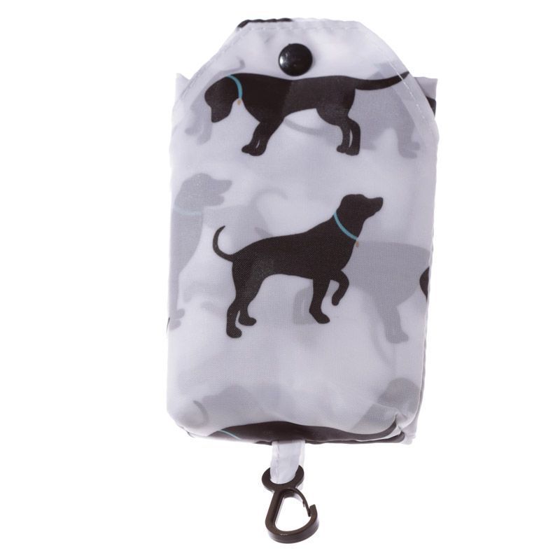 HANDY FOLD UP CAT & DOG DESIGN SHOPPING BAG WITH HOLDER (Assortment - Includes 1)