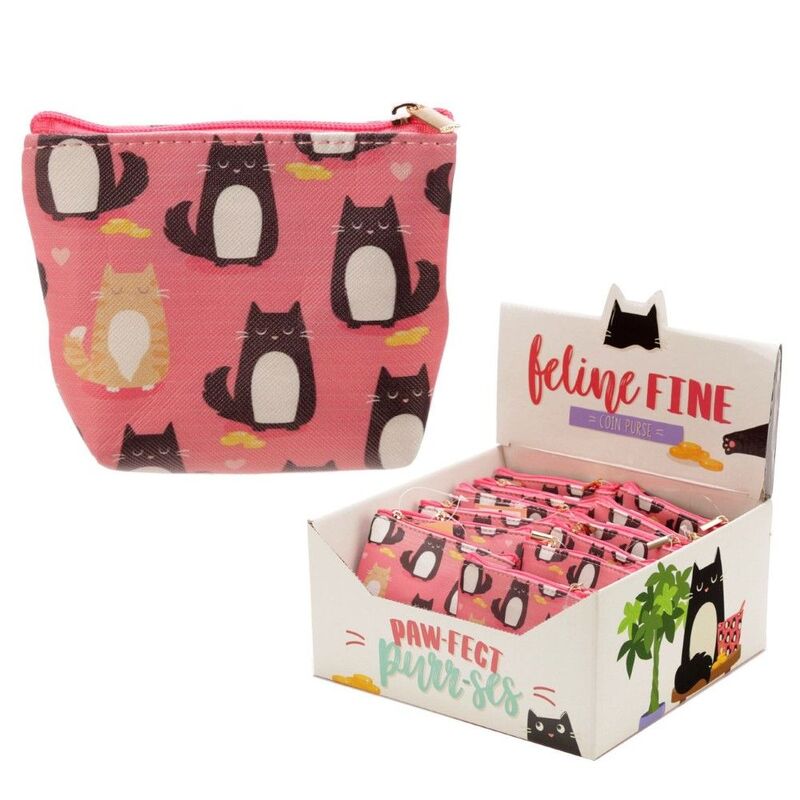 Handy Pvc Make Up Bag Purse Feline Finecat Design