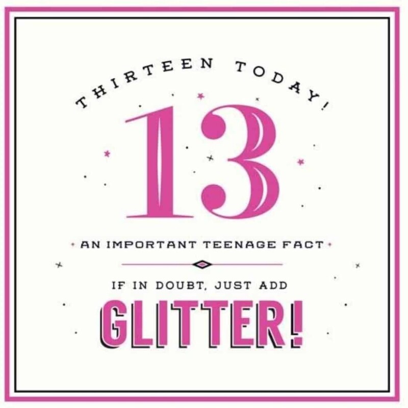 13 Today Add Glitter New