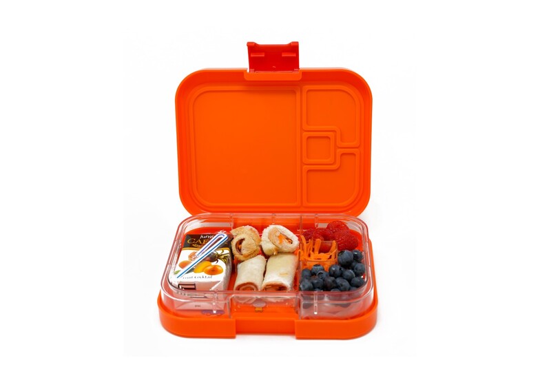 Tinywheel Mini 4 Compartment Orange Lunch Box
