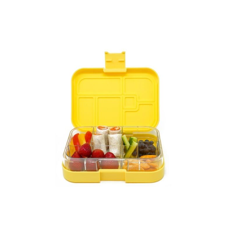 Tinywheel Mini 6 Compartment Yellow Lunch Box