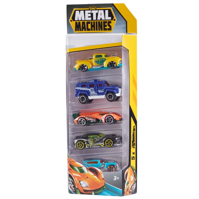 S001 Zuru Metal Machines Cars Series1 Multi Pack Car 5Pk Bulk 12Pcs No Inner Std Color