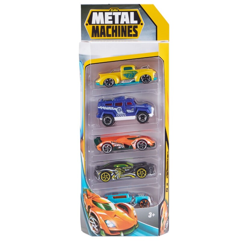 S001 Zuru Metal Machines Cars Series1 Multi Pack Car 5Pk Bulk 12Pcs No Inner Std Color
